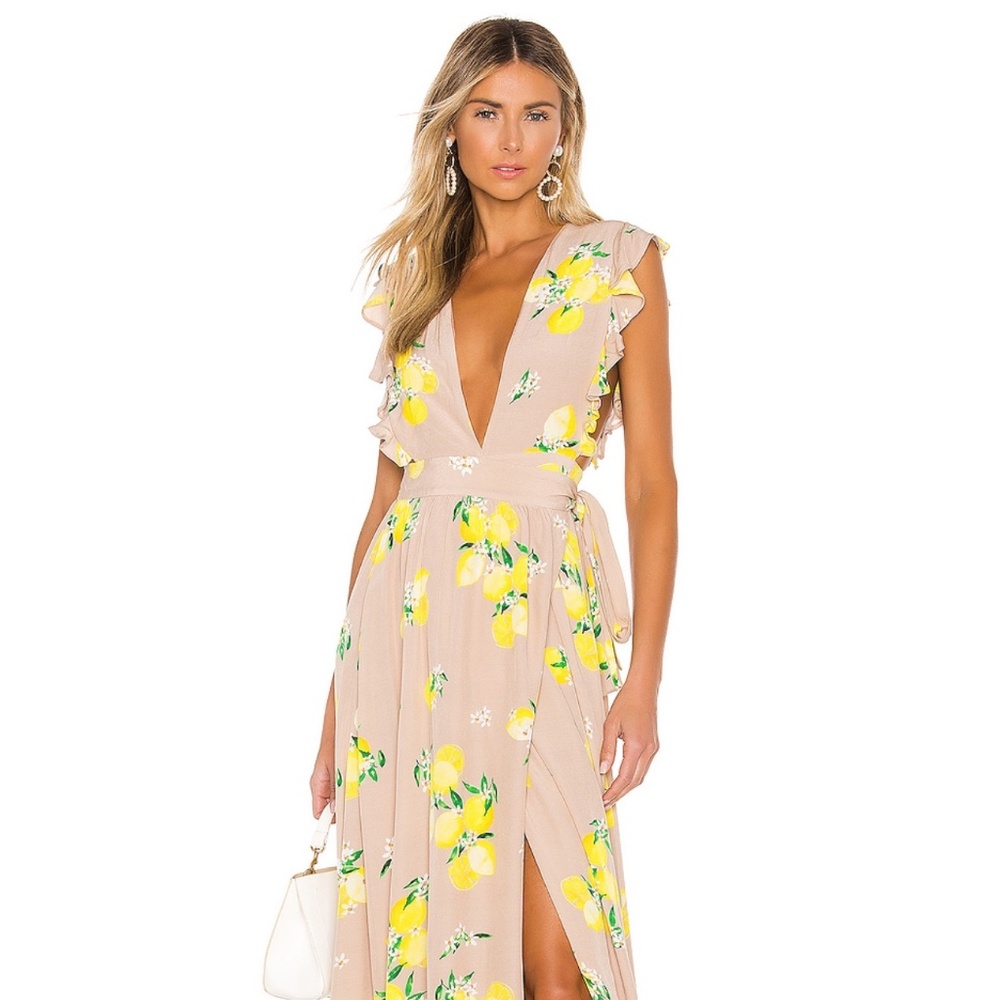 REVOLVE MAJORELLE Sweet Pea Dress in Tan